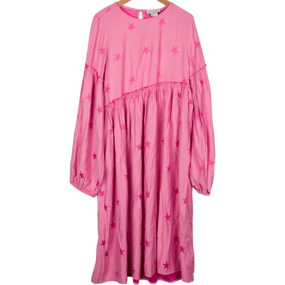 Stella McCartney Kids Girls' Pink Stars Long Sleeve Dress Size 12